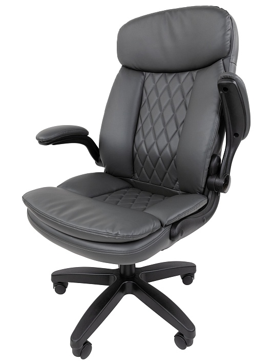 Офисное кресло CHAIRMAN 533, экокожа, серый – фото 13